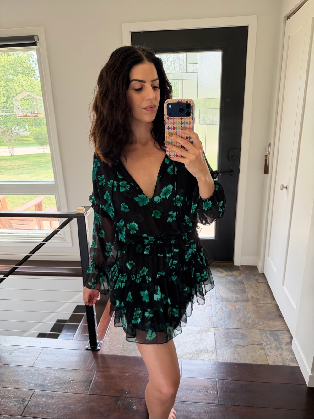 MISA Los Angeles Ruffle Mini Cocktail Dress - Picture 4 of 5